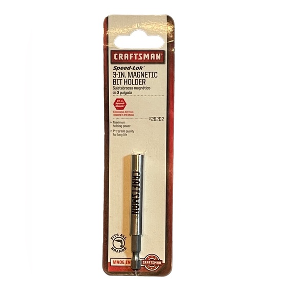 Craftsman Speed Lok 3in Magnetic 1/4 Inch Hex Bit Holder MADE IN USA - Picture 1 of 2